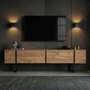 Nordure Mueble para TV Onera - Pino Atlántico, Negro